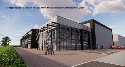 Concept design for the new Nuclear AMRC Midlands facility on Infinity Park, Derby