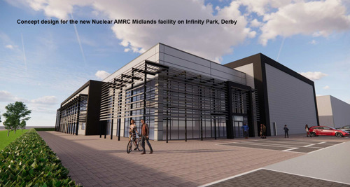 Concept design for the new Nuclear AMRC Midlands facility on Infinity Park, Derby